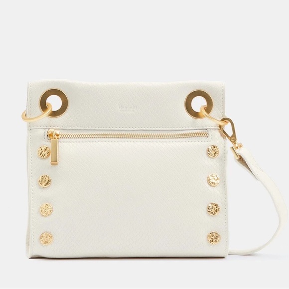 ✨RARE✨HAMMITT TONY SMALL MARSHMALLOW SNAKE WITH BRUSHED GOLD HARDWARE EUC - Picture 2 of 7